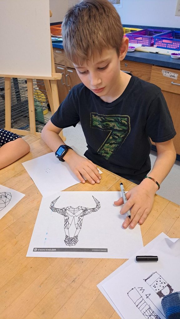 3rd grade sharpie drawings.